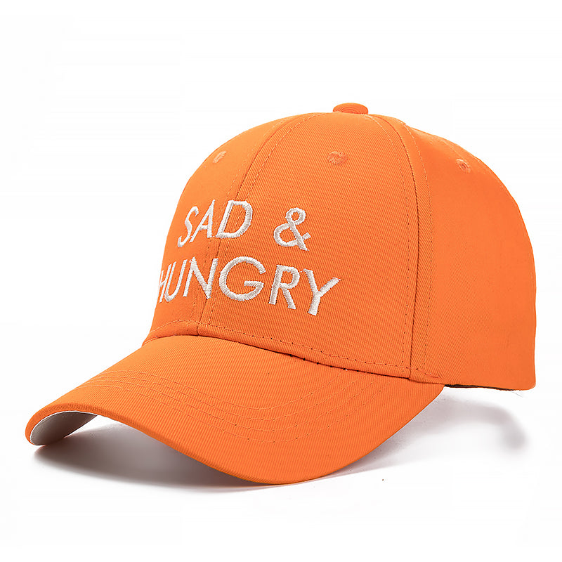 Sad & Hungry Orange Adjustable Keps