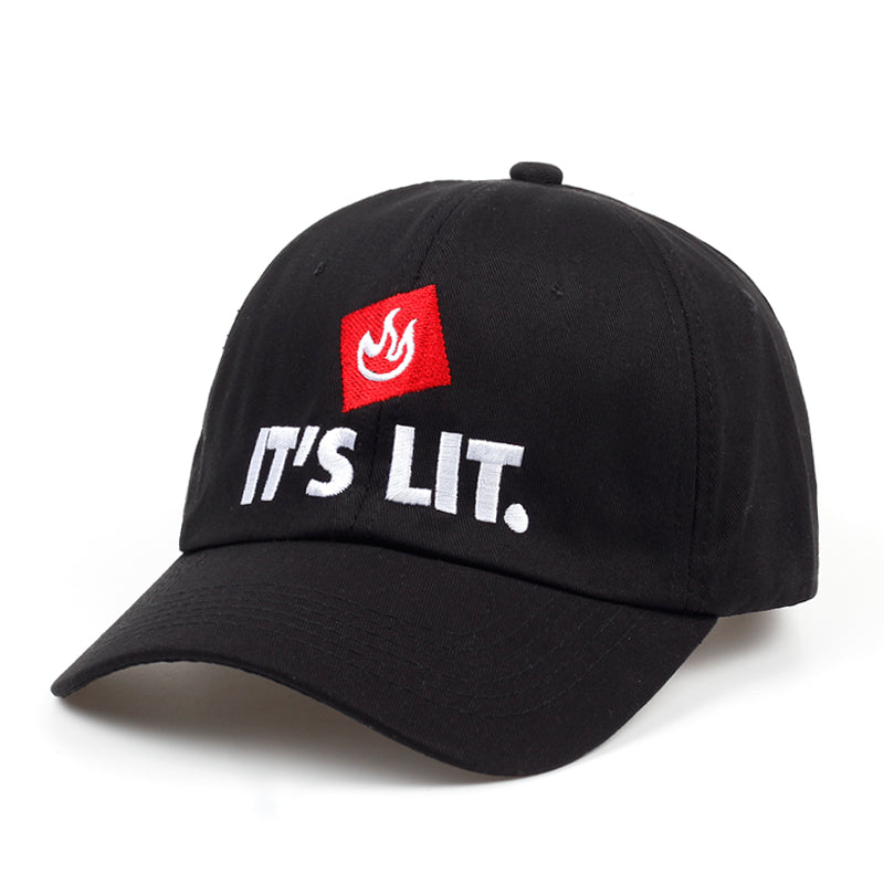 It's Lit Svart Dad Hat