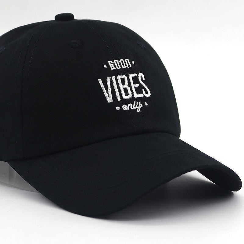 Good Vibes Only Svart Dad Hat