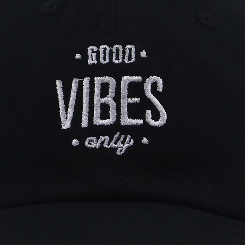 Good Vibes Only Svart Dad Hat