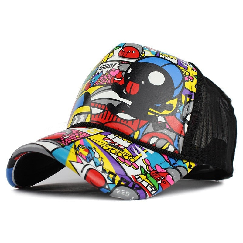 Comic Grafitti Mesh Trucker Keps