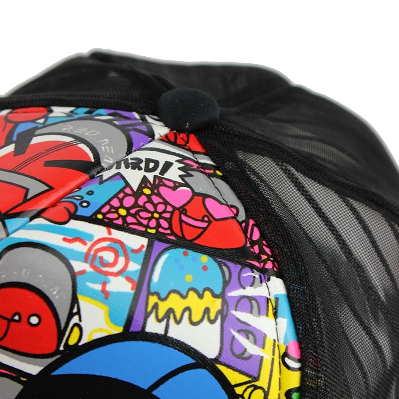 Comic Grafitti Mesh Trucker Keps