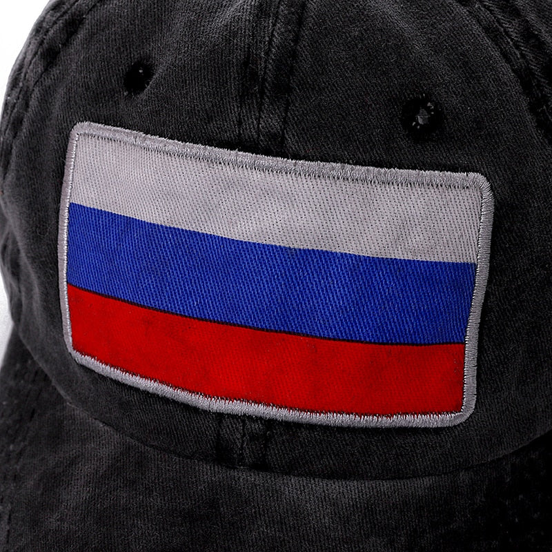 RUS Flag Vintage Grå Adjustable