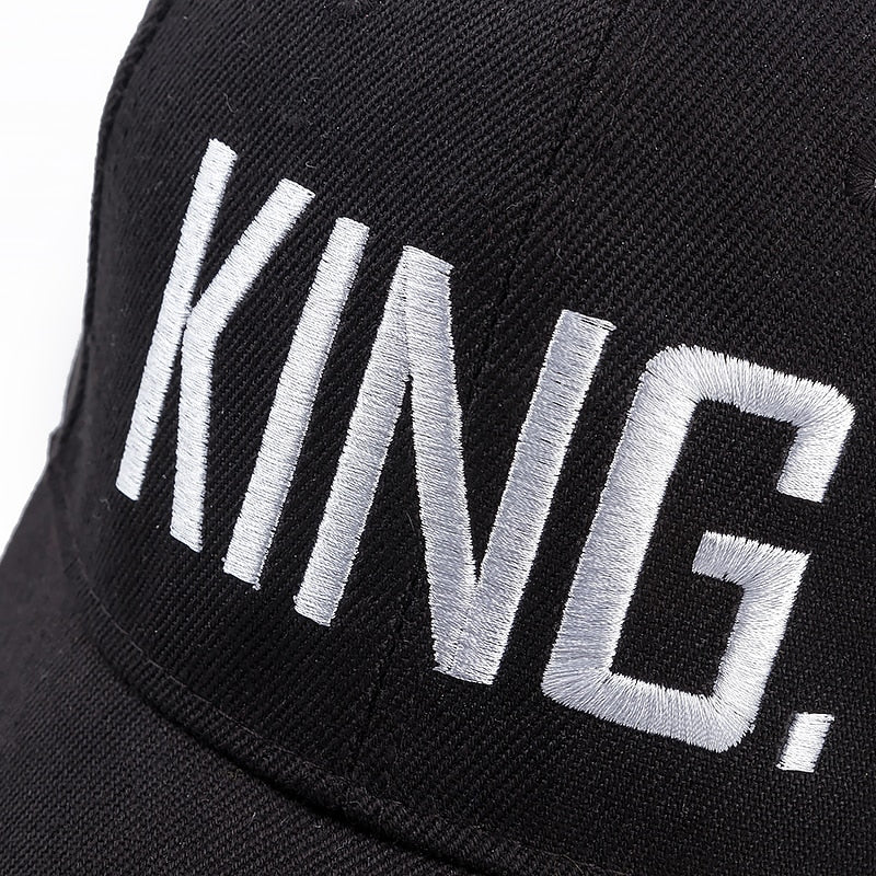 KING Letter Svart Adjustable Keps