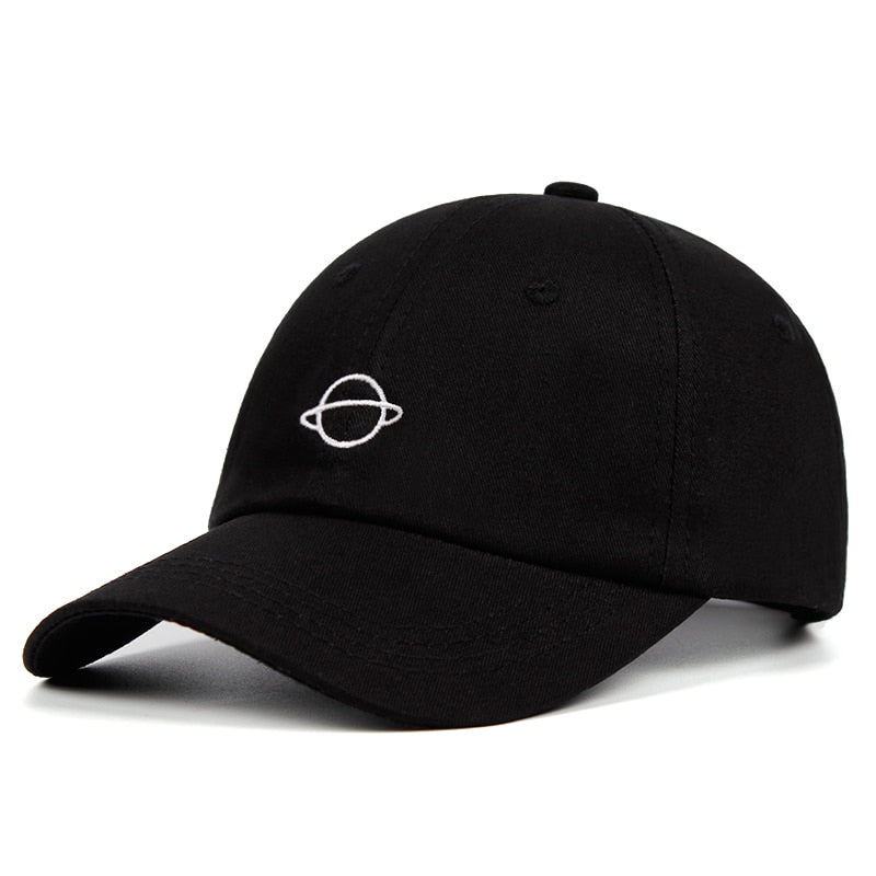 Planet Saturnus Svart Dad Hat