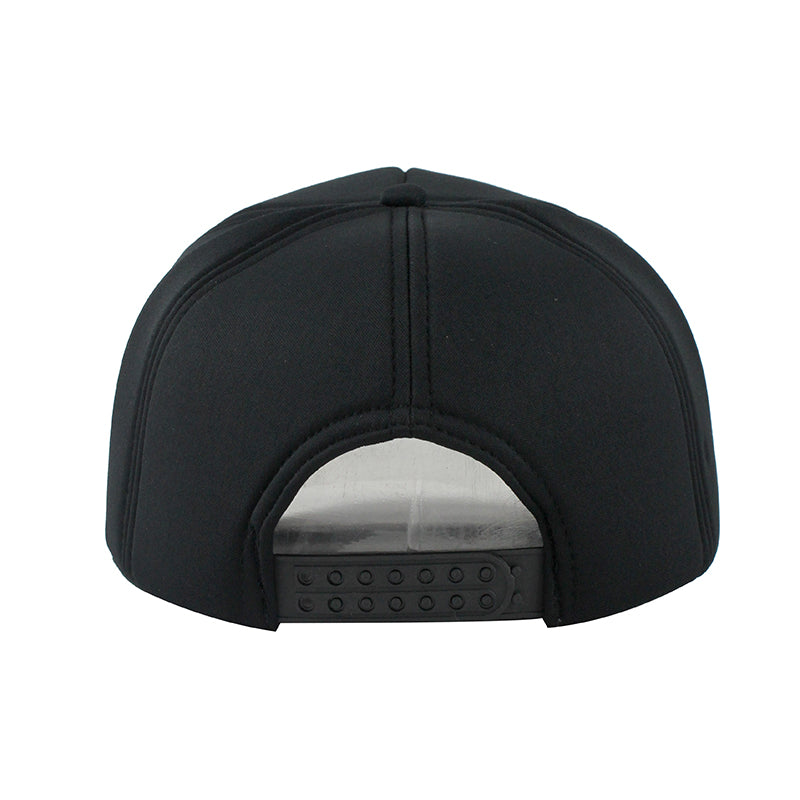Plain Black Svart Trucker Keps