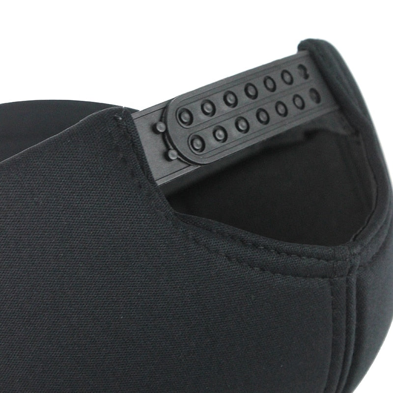 Plain Black Svart Trucker Keps