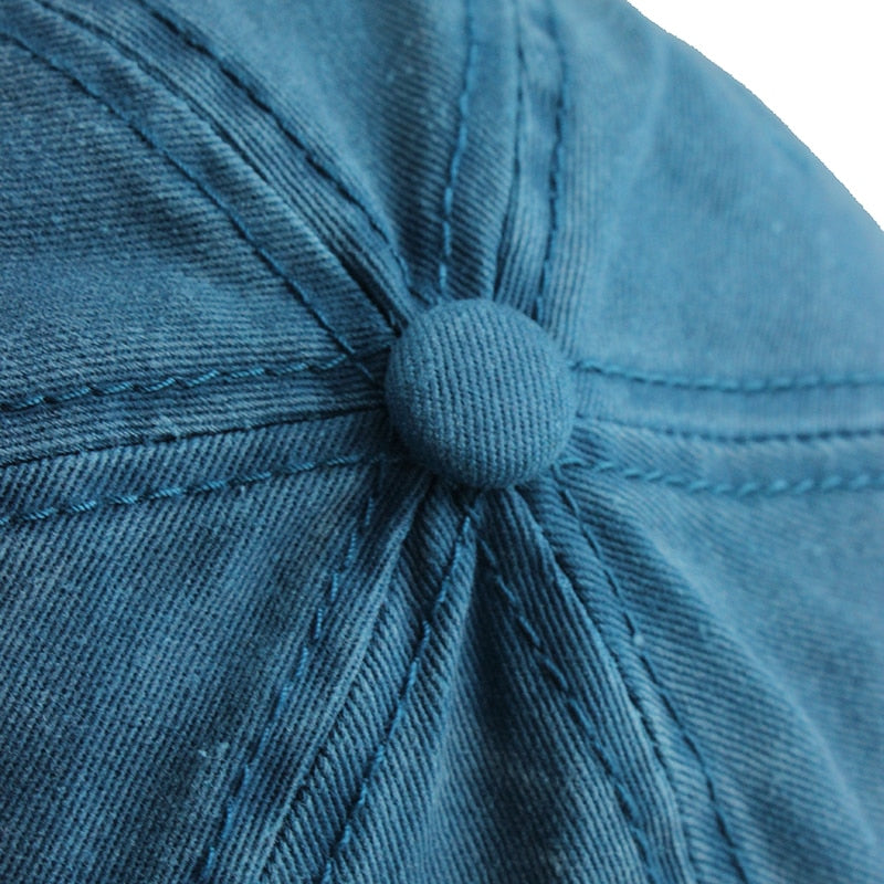 Vintage Blue Denim Adjustable Keps