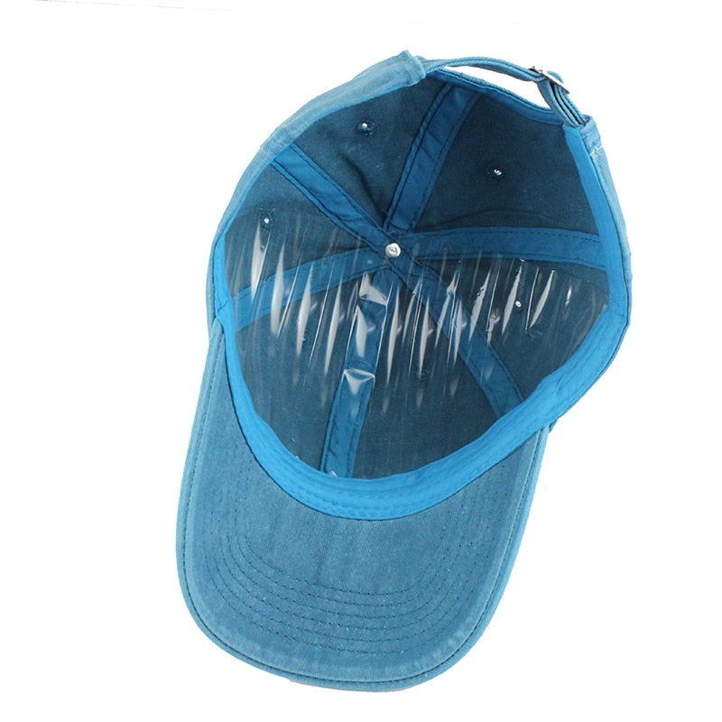 Vintage Blue Denim Adjustable Keps