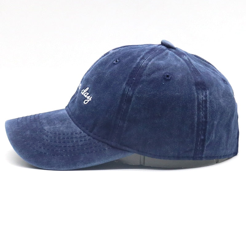 Bad Hair Day Navy Washed Adjustable