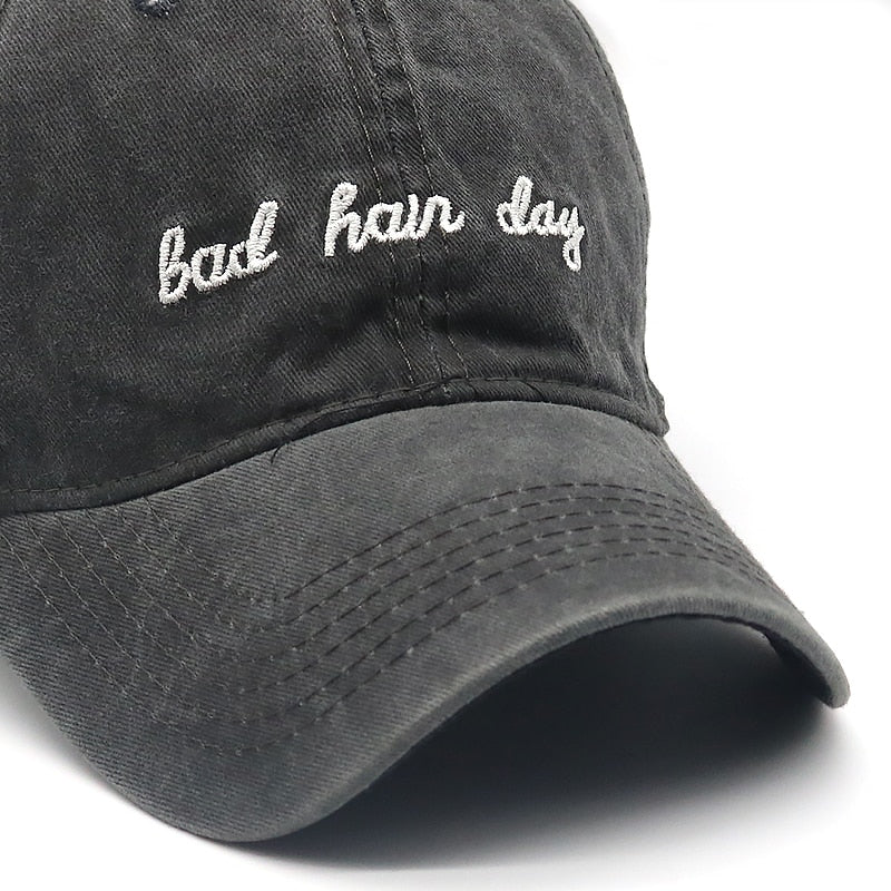 Bad Hair Day Grå Washed Adjustable