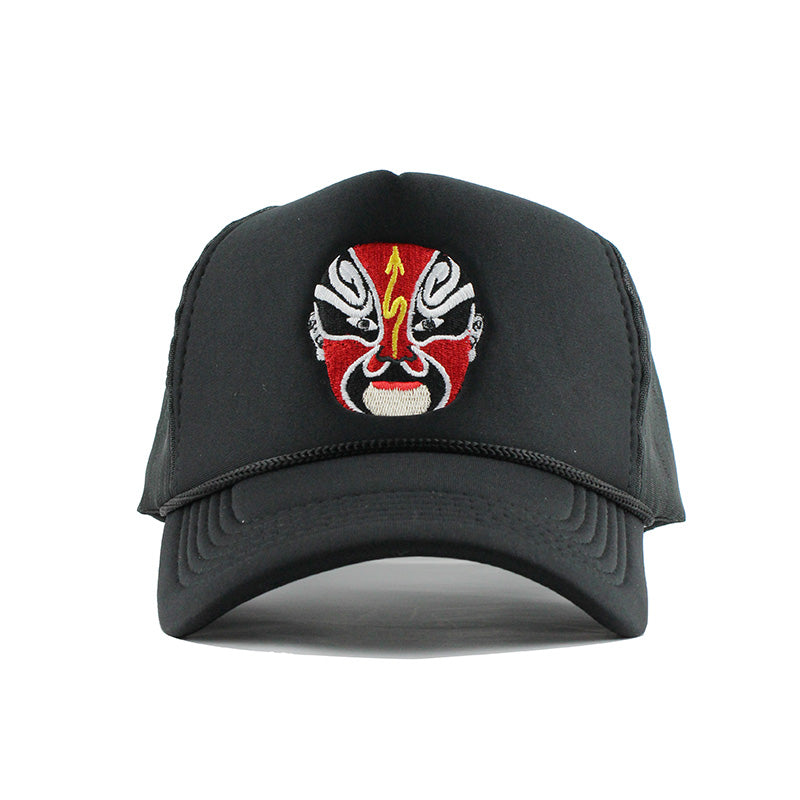Mexican Wrestler Mesh Svart Trucker Keps