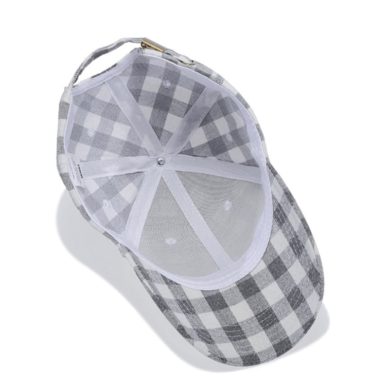 Lumberjack Flannel Vit Adjustable Keps