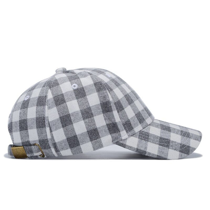 Lumberjack Flannel Vit Adjustable Keps