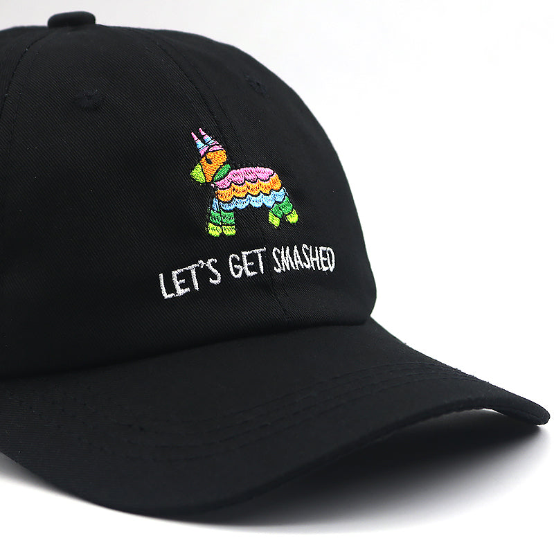 Let's Get Smashed Svart Dad Hat