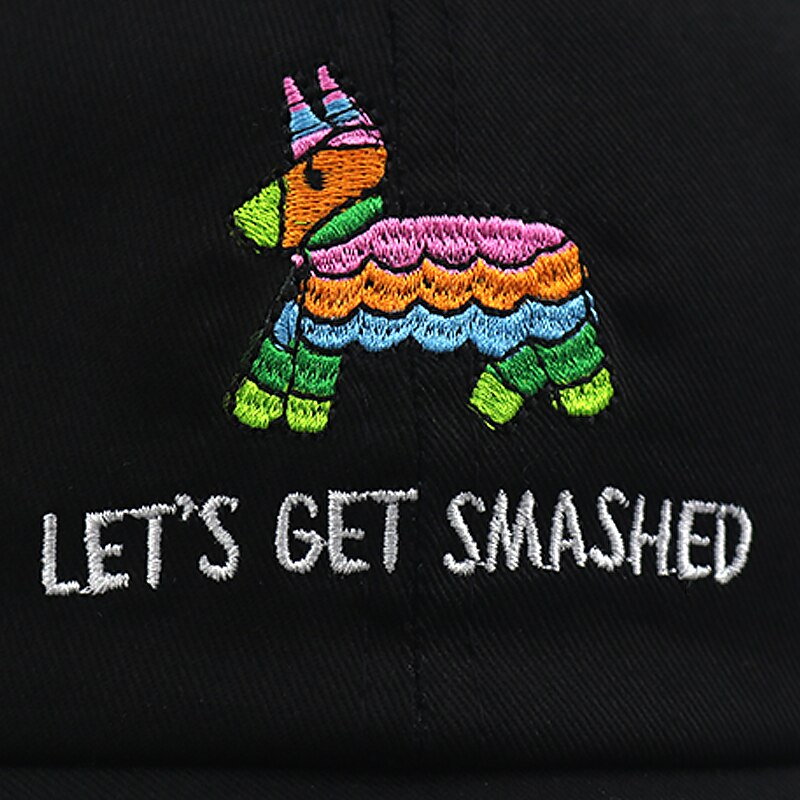 Let's Get Smashed Svart Dad Hat