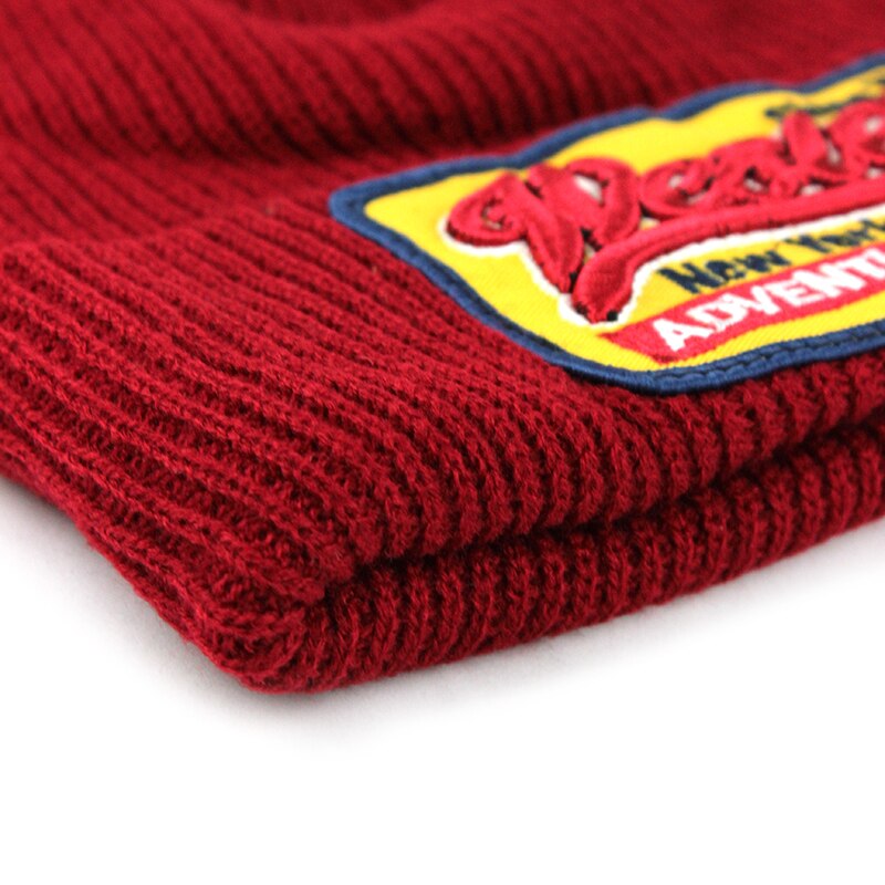 Western Vintage Röd Uppvikt Mössa