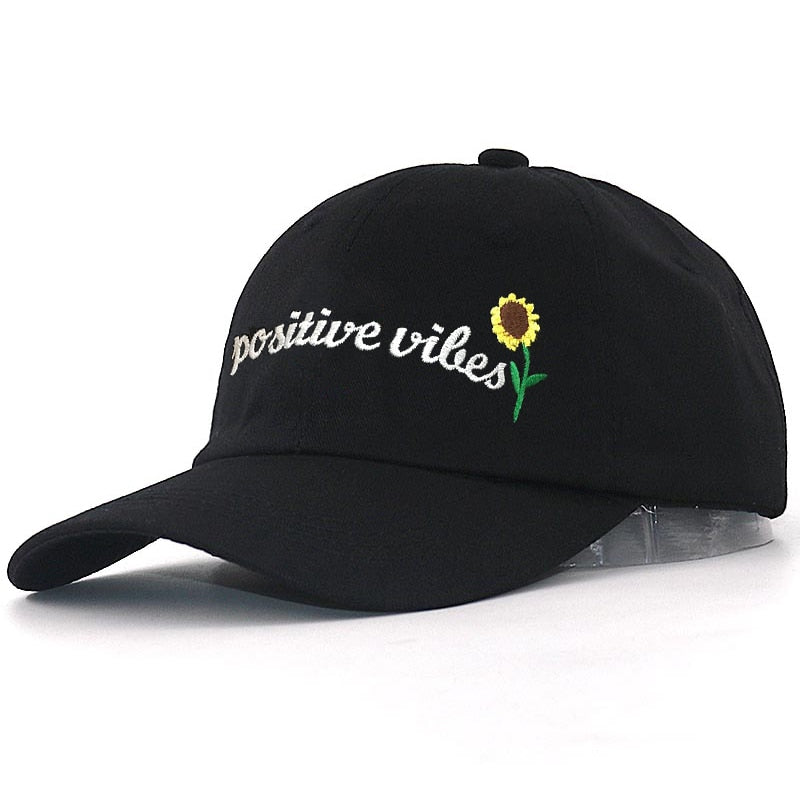 Positive Vibes Svart Dad Hat