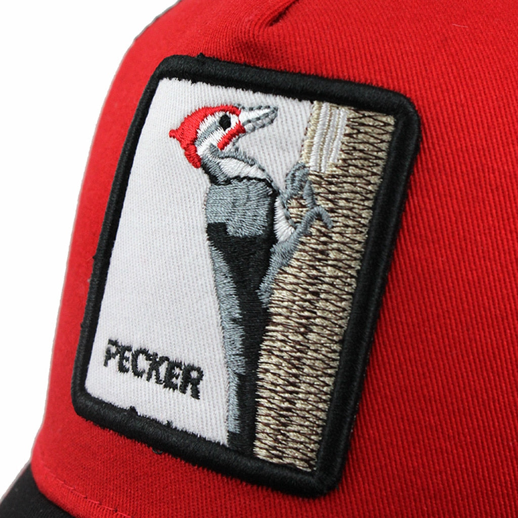 Trucker keps med fågelmotiv