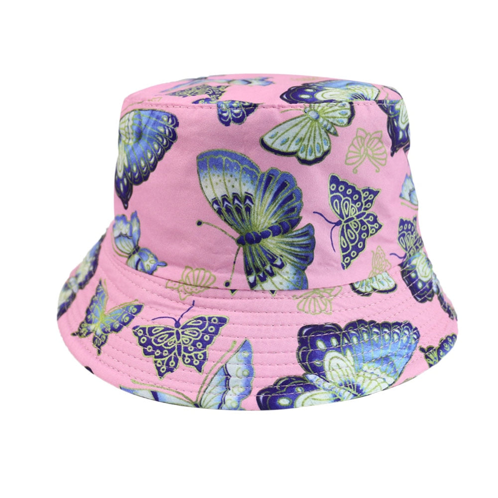 Blue Butterflies Foldable Rosa Bucket