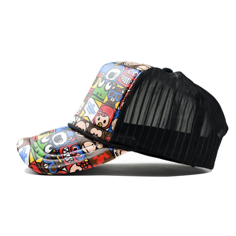 Comic Squares Mesh Trucker Keps
