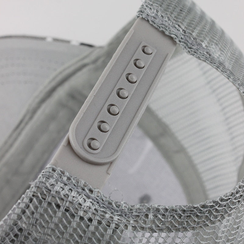 White Camo Army Mesh Trucker Keps