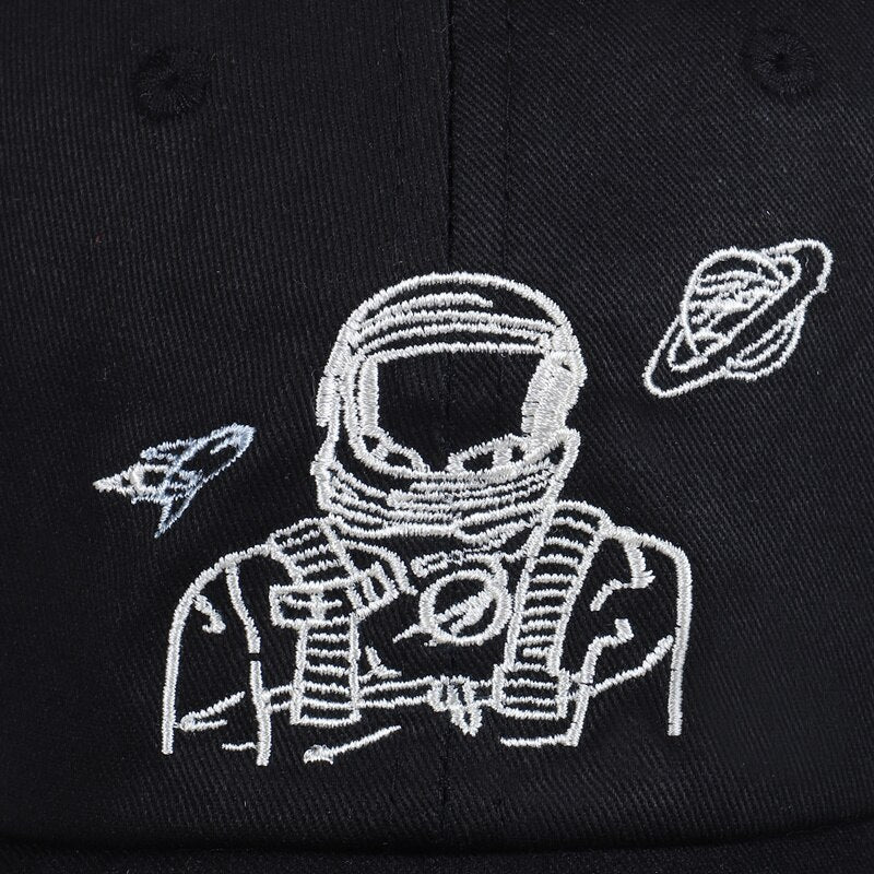 Spaceman Explorer Svart Dad Hat