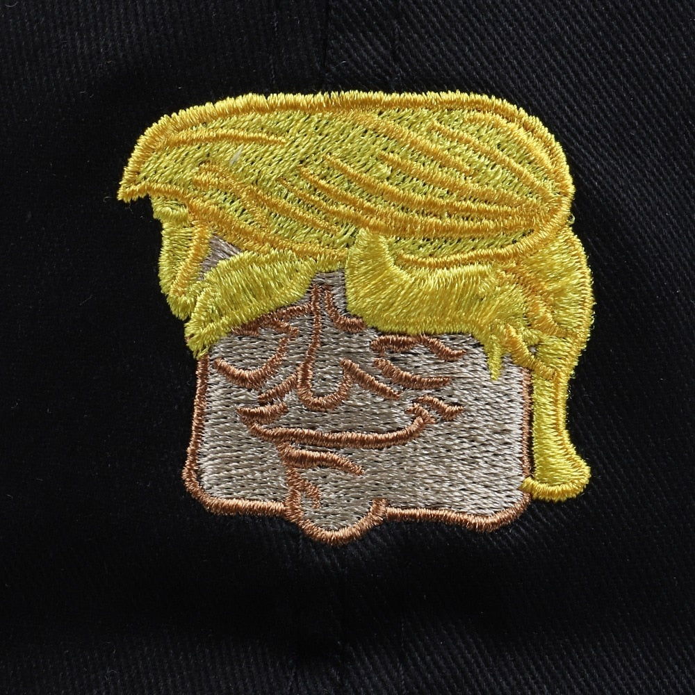 Trump Haircut Svart Adjustable Keps