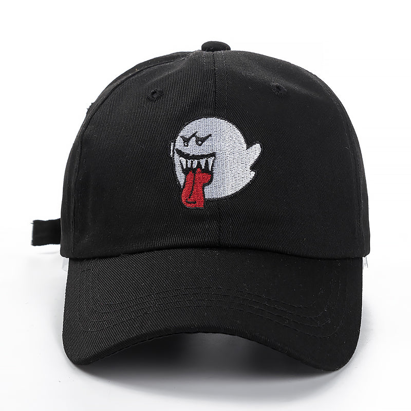 Scary Ghost Vit Adjustable Keps