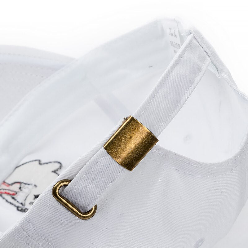 Scary Ghost Vit Adjustable Keps