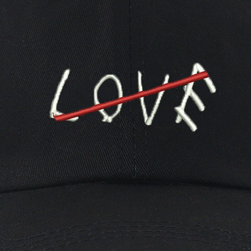 Fake Love Svart Dad Hat