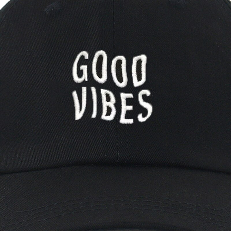 GOOD VIBES Svart Dad Hat