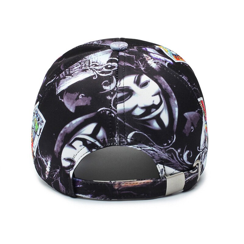 Skeleton Cards Svart Adjustable Keps