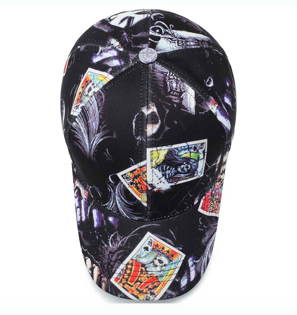 Skeleton Cards Svart Adjustable Keps