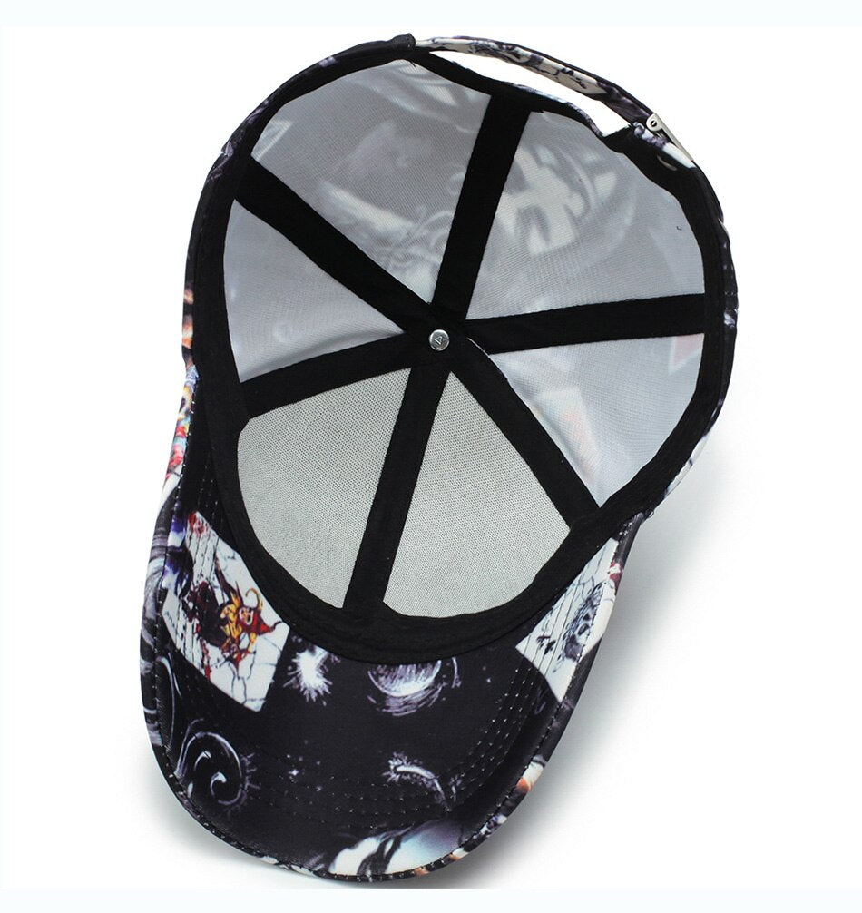 Skeleton Cards Svart Adjustable Keps