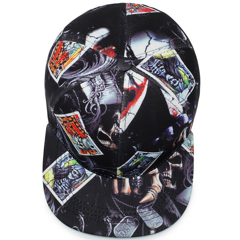 Skeleton Cards Svart Snapback