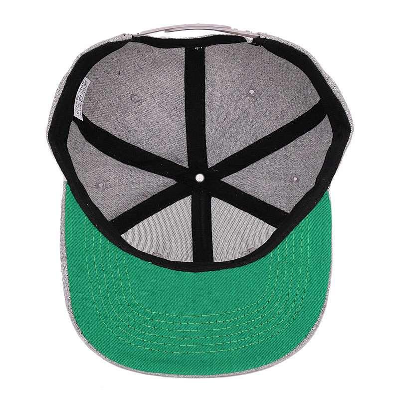 Cannabis Leaf Patch Grå Snapback