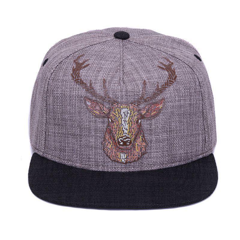 Swedish Deer Vintage Grå Snapback Keps