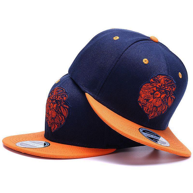 Panthera Leo Navy/Orange Snapback