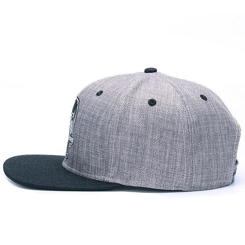 Ride Hard Skull Grå Snapback