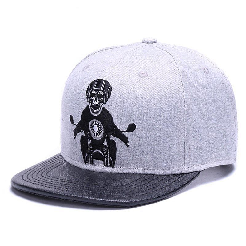 Skeleton Rider Grå Snapback