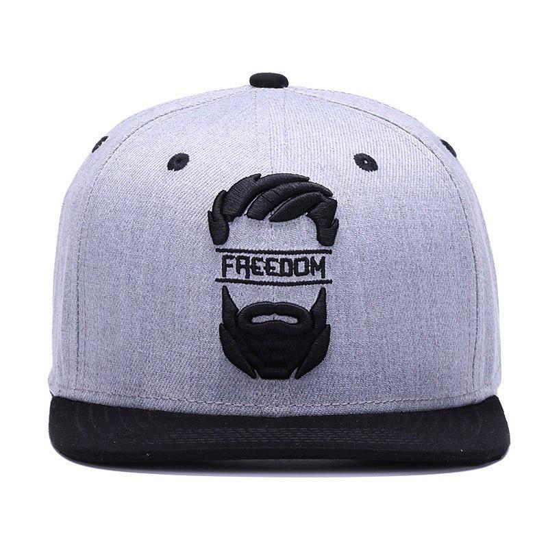 Freedom Beard Grå Snapback