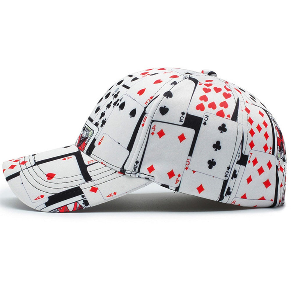 Poker Cards Vit Adjustable Keps