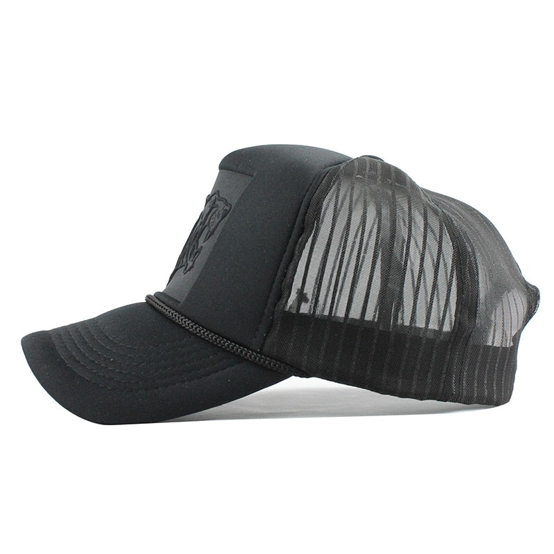 Black Tiger Mesh Svart Trucker Keps