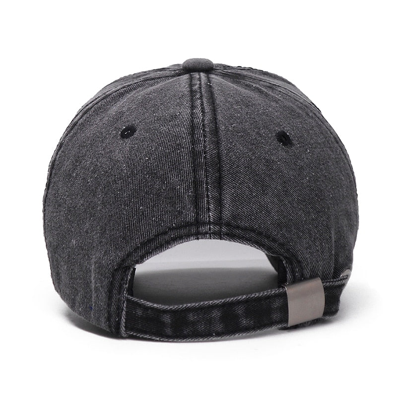 Vintage Anchor Washed Grå Justerbar Keps