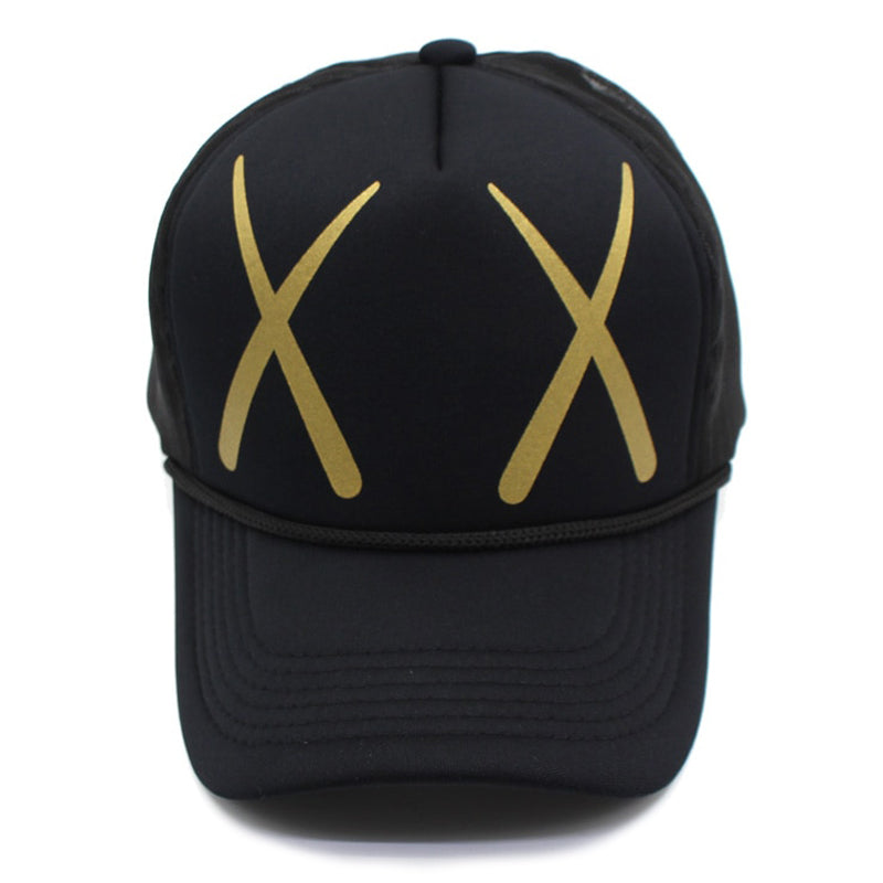 X X Gold Svart Trucker Keps
