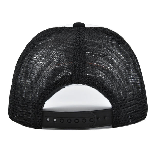 Svart trucker mössa med mesh baktill