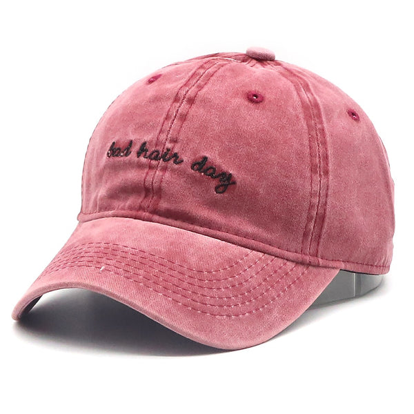 Bad Hair Day Röd Washed Adjustable