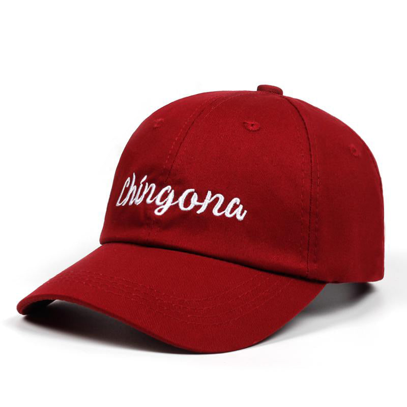 Chingona Vinröd Dad Hat