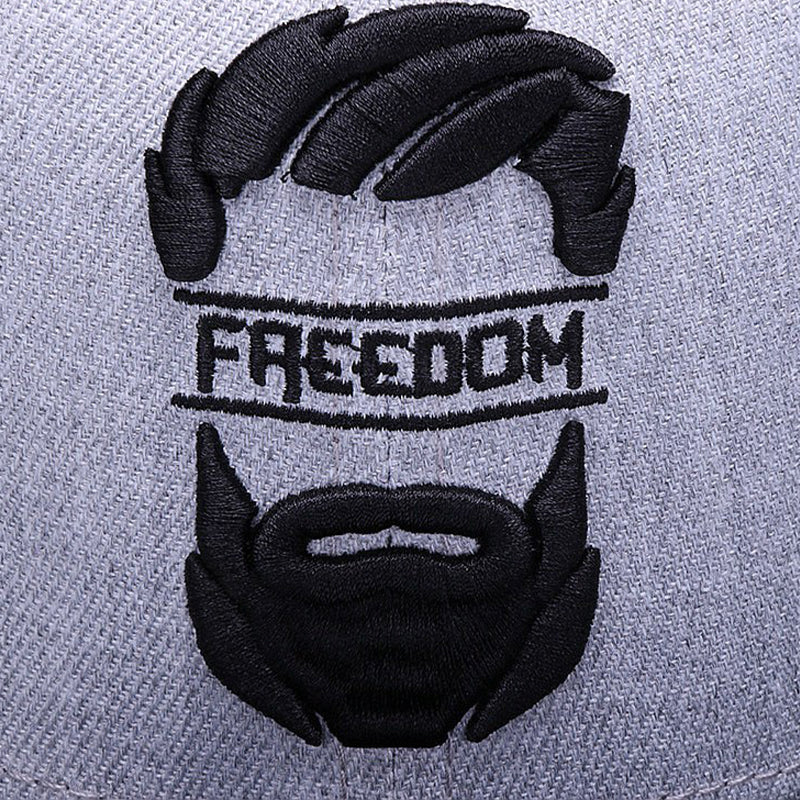 Freedom Beard Grå Snapback